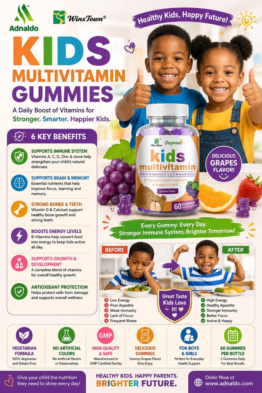 MULTIVITAMIN GUMMINES. Best for children